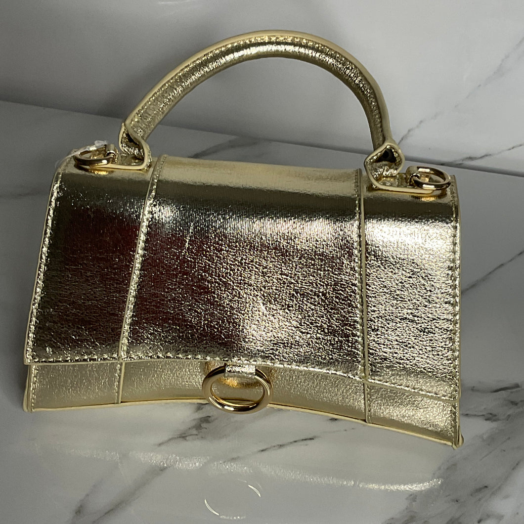 Hourglass Metallic Bag