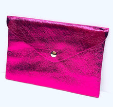 Load image into Gallery viewer, Neon Pink Metallic Mini Purse